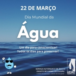 22 de Março  Dia Mundial da Água